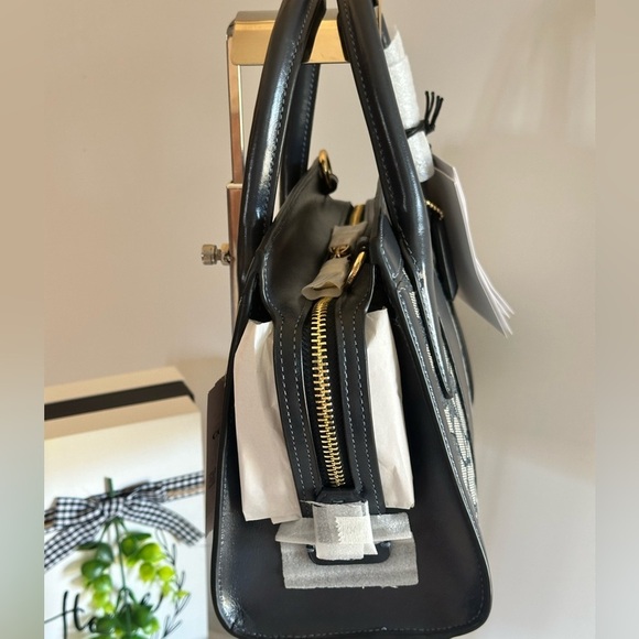 NWT Coach Andrea Carryall Bag In Signature Jacquard in Navy/Midnight Navy CT766 - Picture 4 of 16